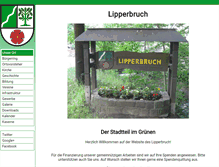 Tablet Screenshot of lipperbruch.de